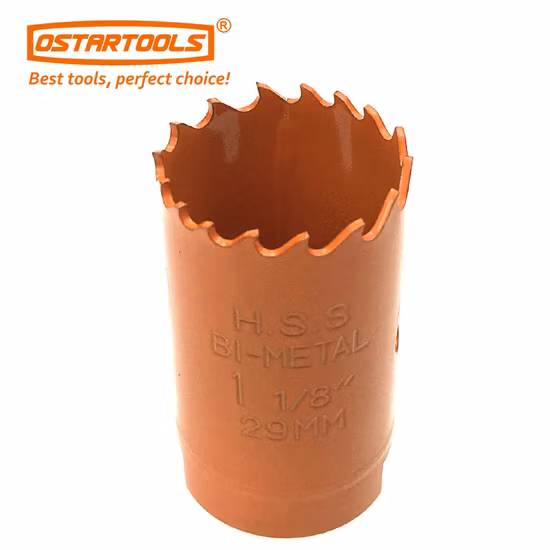 Sierra de corona bimetálica de cobalto M3 M42 para cortar madera y láminas de metal