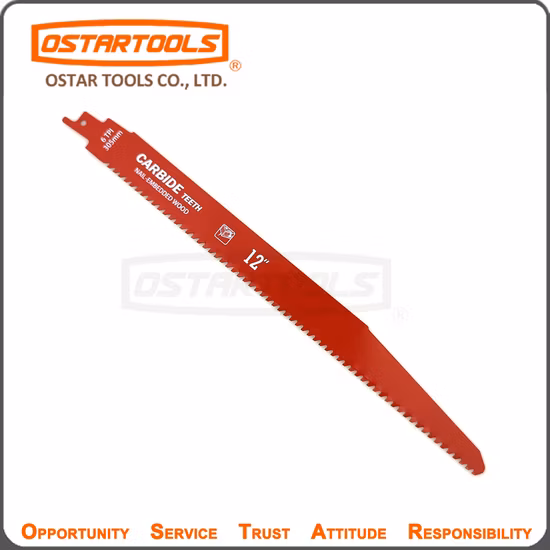 Hoja de sierra de sable Fixtec 6tpi Hoja de sierra para cortar madera PVC